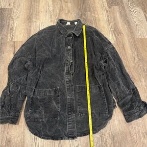 ROXY Corduroy Button-Up Oversized Shirt/Shacket